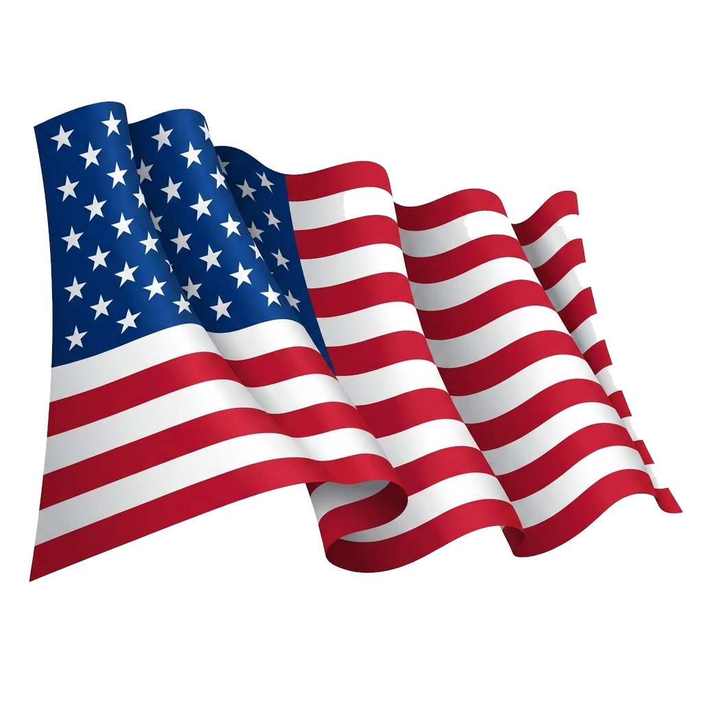 American Flag waving